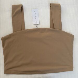 Dynamite Bare Square Neck Crop Top Size Large
